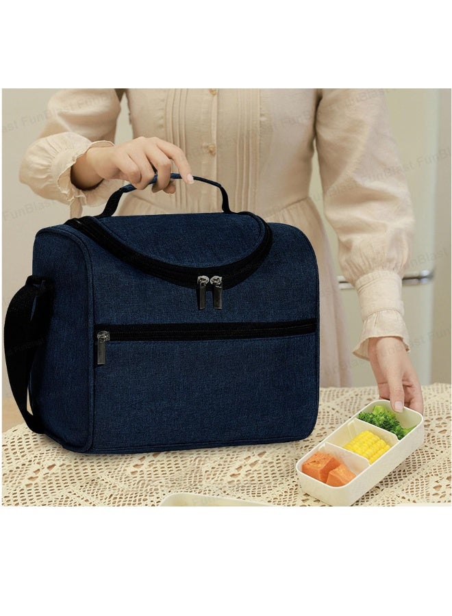 Durable Insulated Lunch Bag – Multi-Purpose Office and Travel Lunch Storage Bag with Adjustable Carry Strap for Daily Use - Image 5