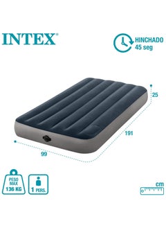 INTEX Dura Beam Standard Single High Air Mattress 1.91 x 99cm x 25 cm  - Image 2