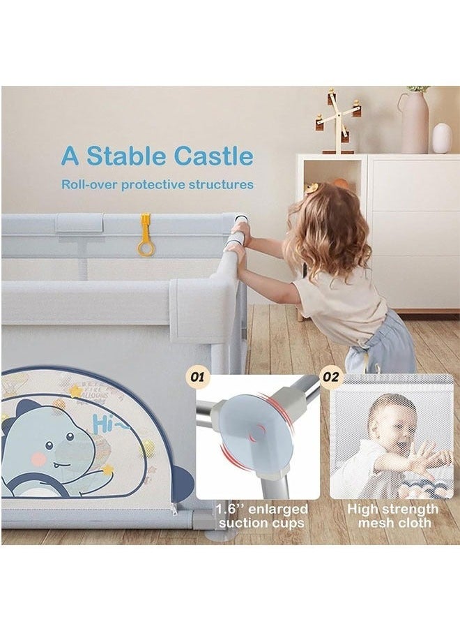 MIXDE - Indoor And Outdoor Baby Game Fence Large Baby Game Fence Sturdy Breathable Baby Safety Protective Bar With Anti -slip Base Children's Activity Center Children's Toys（180*200） - Image 1