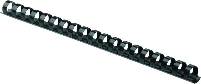 Fellowes Binding Combs Plastic Black 5/8 Inch 25 Pack (52324) - Image 1