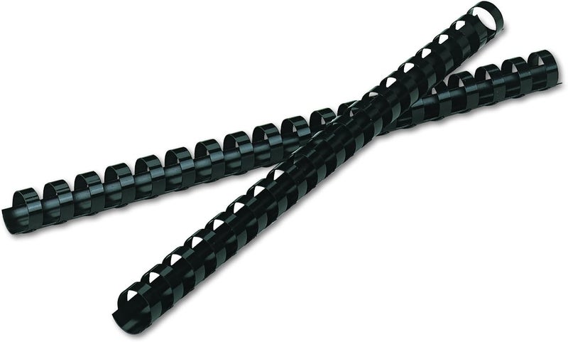 Fellowes Binding Combs Plastic Black 5/8 Inch 25 Pack (52324) - Image 3