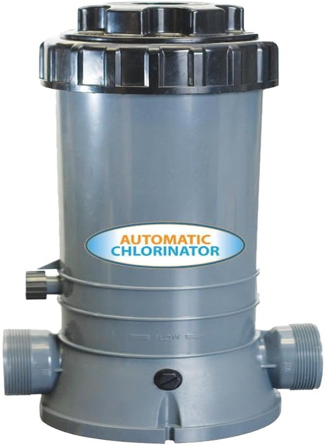 Poolzilla Automatic Chlorinator | for In-ground Swimming Pools | in-line Chlorine Feeder | Holds Up to 9 Pounds of Tablets - Image 1
