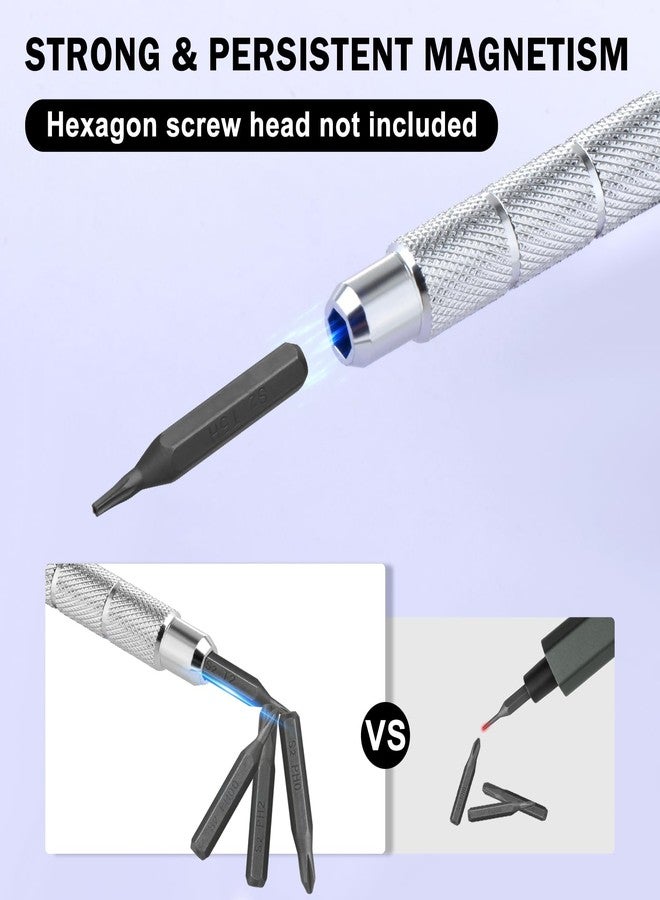 Leefasy Hex Screwdriver Handle for 4mm Screwdriver Bits Aluminium Alloy Bit Holder Hand Tools Precision for Electronics Repair - Image 5