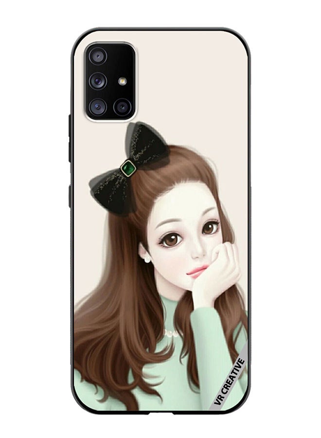 VR CREATIVE Protective Case Cover For Samsung Galaxy A71 5G Girl With Band Design Multicolour - Image 1