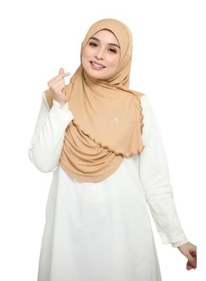 SM Cotton Hijab Scarf Stole Shawl Dupatta For Girls And Women (Pack Of 1) Beige  - Image 1