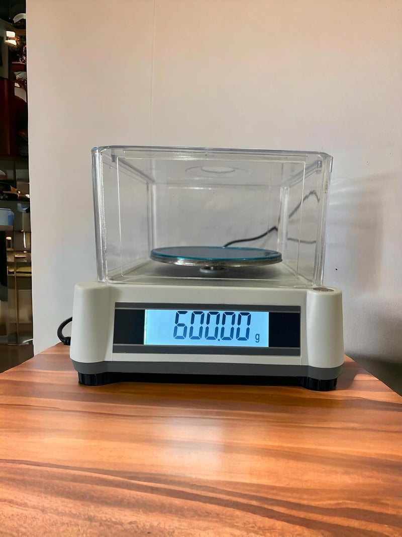 GOLD KING SCALE Gold King Digital Jewellery Scale with Wind Shield High Precision Weighing Scale for Gold Jewellery 200mg to 600g Compact Durable for Shop Use  - Image 2