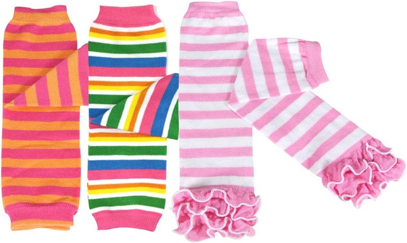 Bowbear Baby 3-Pair Playful Leg Warmers - Image 1