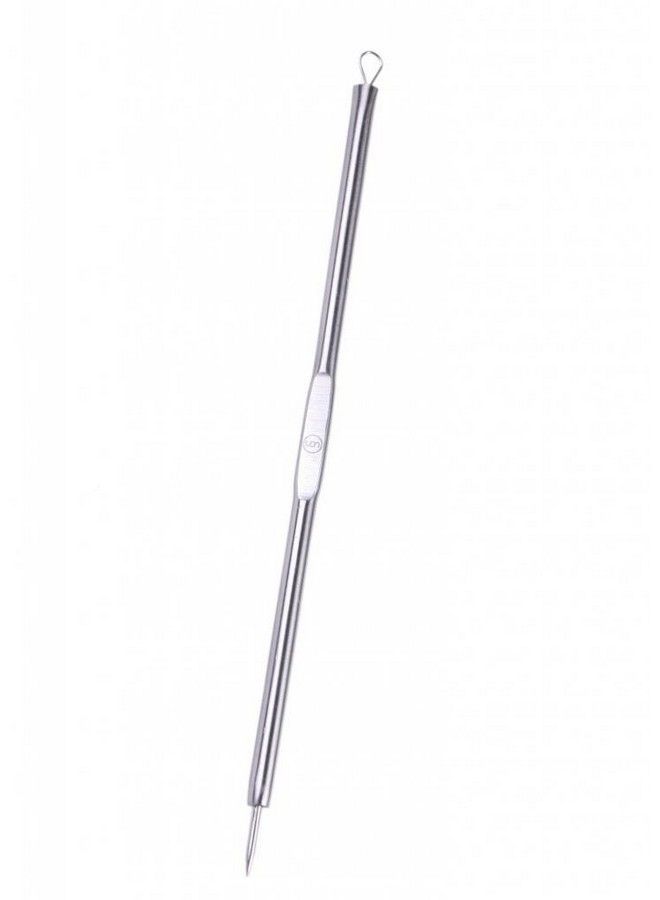 FOK Stainless Steel Blackhead Whitehead Acne Pimple Remover Round & Needle Tip - Image 1