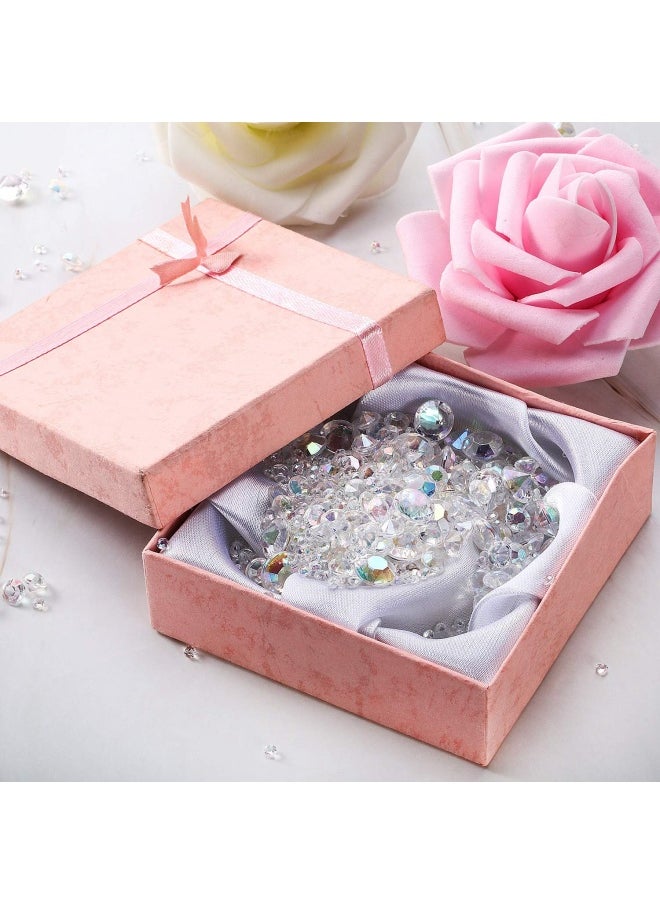 4000 Pieces Table Confetti 3 Sizes Wedding Crystals Acrylic Diamonds Rhinestones Vase Fillers For Birthday Baby Shower Party Tables Crystal Ab