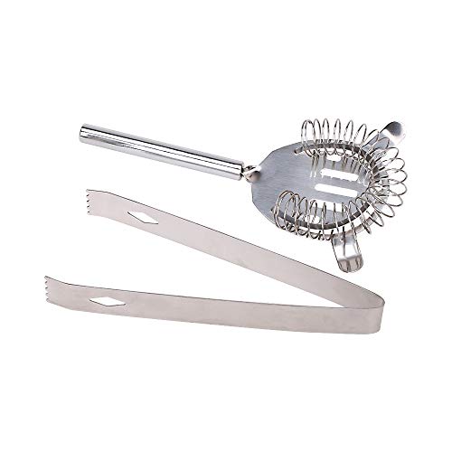Okayji Stainless Steel Barware Cocktail Shaker Set Bartender Kit Home Bar Tool with Stand, 13- Pieces - Image 5