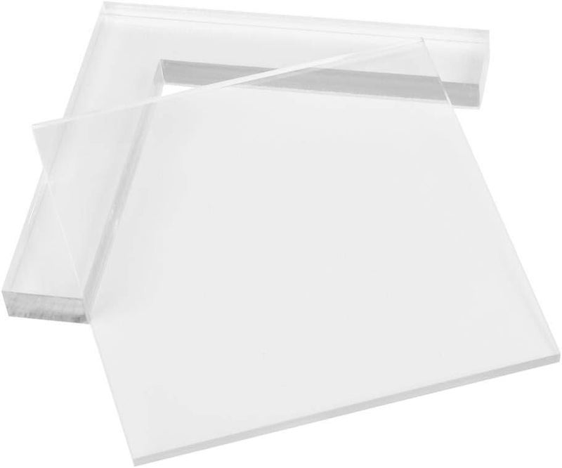 klarako Stamp Positioner Kit 2pcs/Set Rubber Stamp Coloring Board Locating Clear Acrylic Pad Stamp Positioner Kit - Image 1