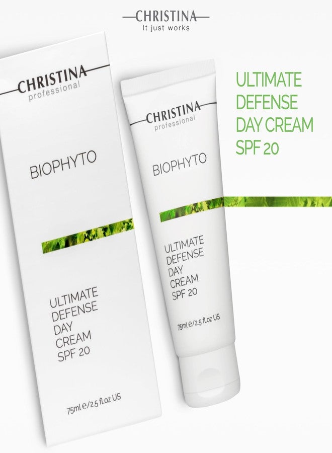 -CHRISTINA- Christina Bio Phyto Ultimate Defense Day Cream Moisturizer with SPF 20-75 ml - Broad Spectrum UVA/UVB Protection Facial Moisturizer with Hyaluronic Acid & Vitamin B12- For Normal & Combination Skin - Image 5