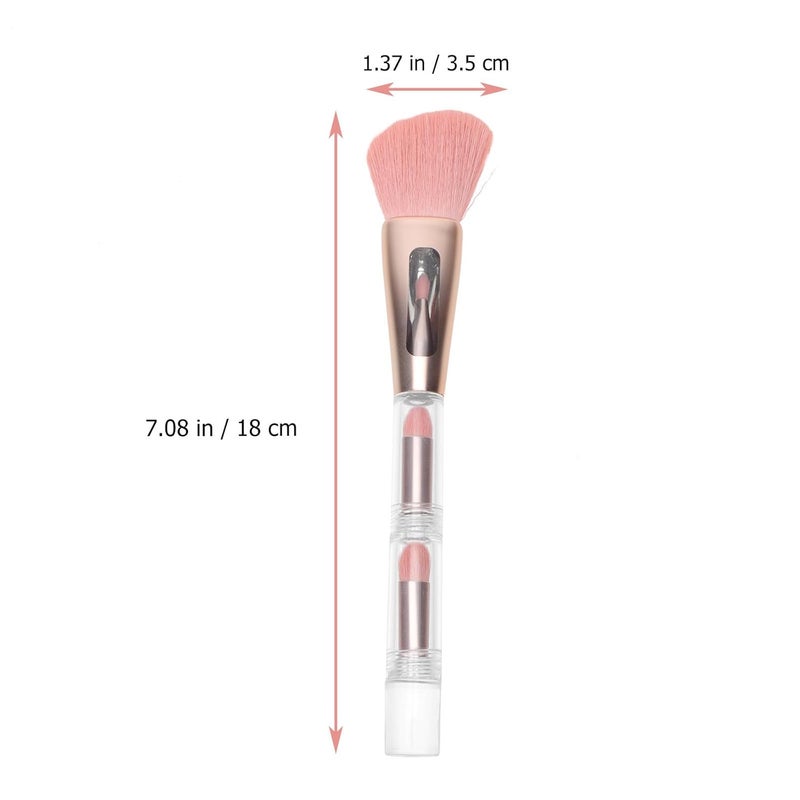 Multipurpose Makeup Brush Handheld Cosmetic Tool with Handle One Angled Blush Shadow Eyeshadow Lip Brush for Delicate Face Makeup Suitable for Beginners and Daily Use - Image 5