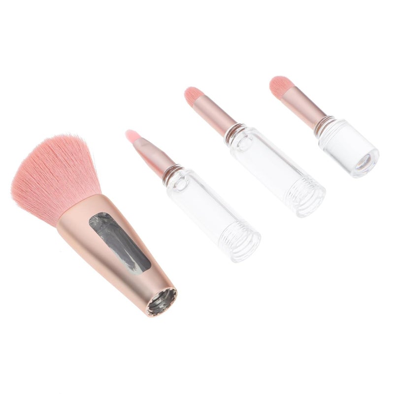 Multipurpose Makeup Brush Handheld Cosmetic Tool with Handle One Angled Blush Shadow Eyeshadow Lip Brush for Delicate Face Makeup Suitable for Beginners and Daily Use - Image 1