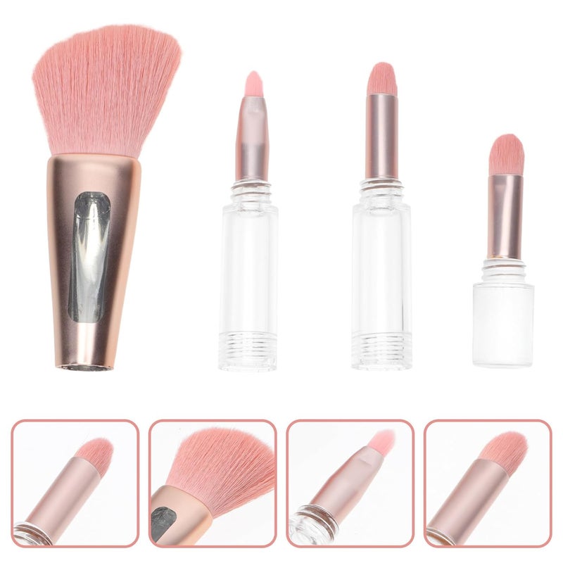 Multipurpose Makeup Brush Handheld Cosmetic Tool with Handle One Angled Blush Shadow Eyeshadow Lip Brush for Delicate Face Makeup Suitable for Beginners and Daily Use - Image 4