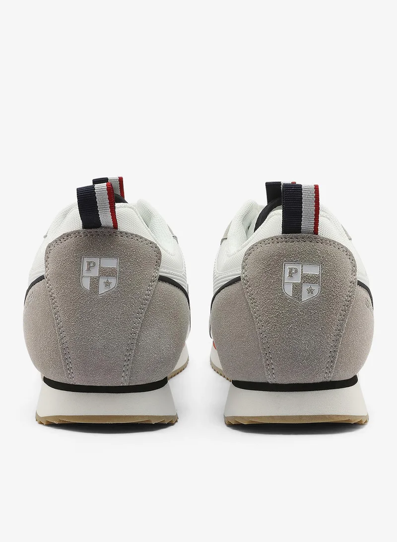 U.S. Polo Assn. white Men's White with Grey Sneakers - Lightweight, Breathable and Comfortable Shoes for Men | Best Price UAE