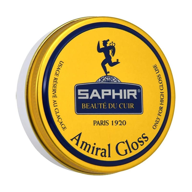 SAPHIR Amiral Gloss - Leather Shoe Care Polish Wax for High Gloss Mirror Shine for Dress Shoes - Made in France - 50 mL - Neutral - Image 1