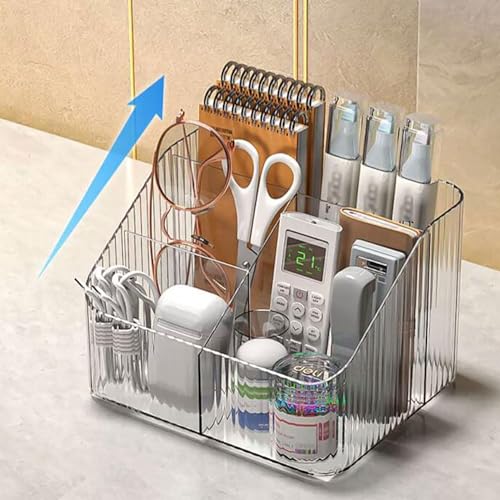 MosQuick® Clear remote holder mobile stand for desk ideal desk organiser pen stand for table desk accessories remote stand for table table organiser remote holder for living room tv remote stand - Image 5