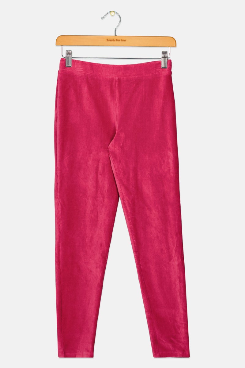 GAP Kids Girl Velvet Pull On Pants, Magenta - Image 1