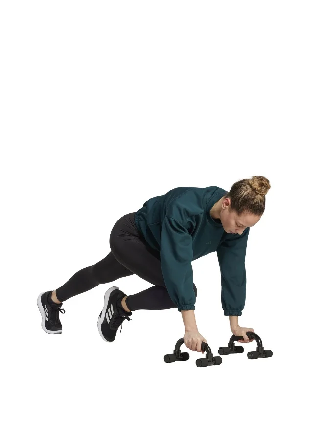 اديداس سويت شيرت أخضر بأكمام طويلة للنساء