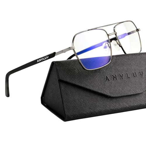 ANYLUV Blue Light Glasses MenWomen Blue Light Blocking Glasses Computer Screen Blocker Eyes Protection Glasses - Image 1