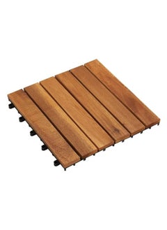 HOME TASTE Hometaste Wooden Decking Tiles Hardwood Wood Flooring Deck Patio Outdoor Garden Floor Interlocking Balcony Roof Terrace Office Tile Waterproof Balcony Flooring  - Image 1