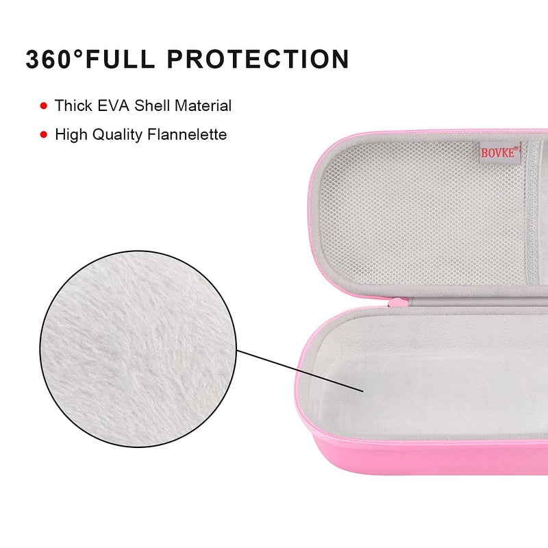 BOVKE Travel Carrying Case Compatible With 3M Littmann Classic III, Lightweight II S.E, MDF Acoustica Deluxe Stethoscope, Extra Room for Medical Scissors EMT Trauma Shears and LED Penlight, Pearl Pink - Image 4