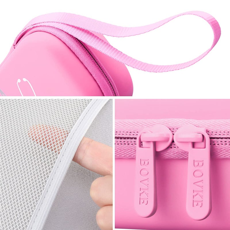 BOVKE Travel Carrying Case Compatible With 3M Littmann Classic III, Lightweight II S.E, MDF Acoustica Deluxe Stethoscope, Extra Room for Medical Scissors EMT Trauma Shears and LED Penlight, Pearl Pink - Image 5