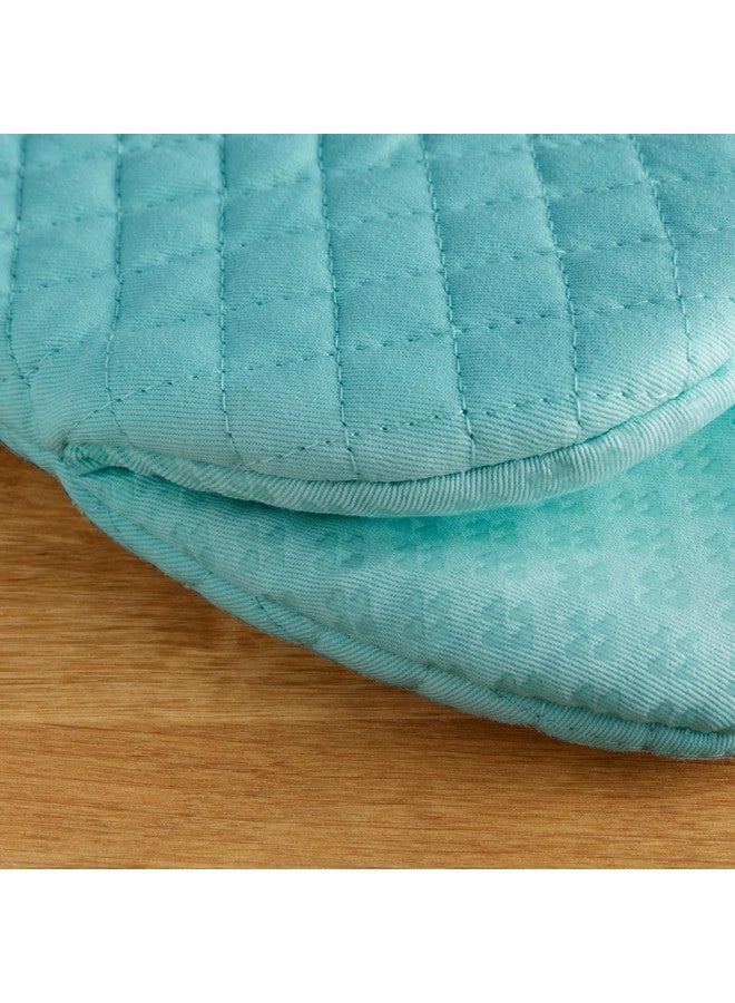 KitchenAid Asteroid Mini Oven Mitt, 5.5"x8", Aqua 2 Count - Image 3