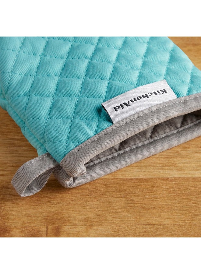 KitchenAid Asteroid Mini Oven Mitt, 5.5"x8", Aqua 2 Count - Image 4