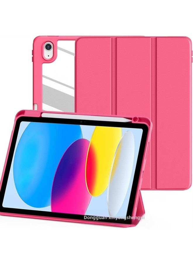 Acrylic Trifold Pencil Slot Leather Case For IPad Pro12.9 Air5 10.9 Protective Case-color:lavender Purple-Applicable Models:iPad 10.2inch 7/8/9th - Image 2