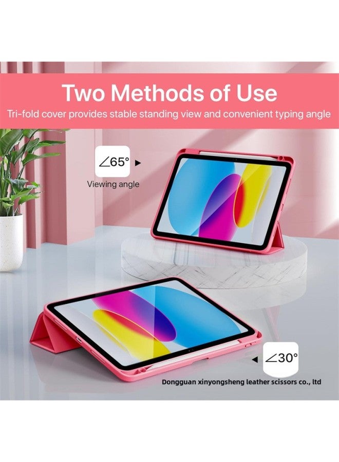 Acrylic Trifold Pencil Slot Leather Case For IPad Pro12.9 Air5 10.9 Protective Case-color:lavender Purple-Applicable Models:iPad 10.2inch 7/8/9th - Image 5