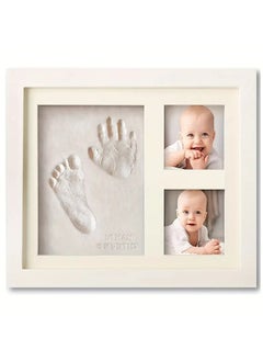 LIMOS Baby Handprint and Footprint Makers Kit - Keepsake for Newborn Boys & Girls, Personalized, Memory Art Picture Frames for Baby Registry, Nursery Decor  - Image 1
