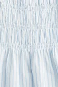 H&M White/Light blue striped