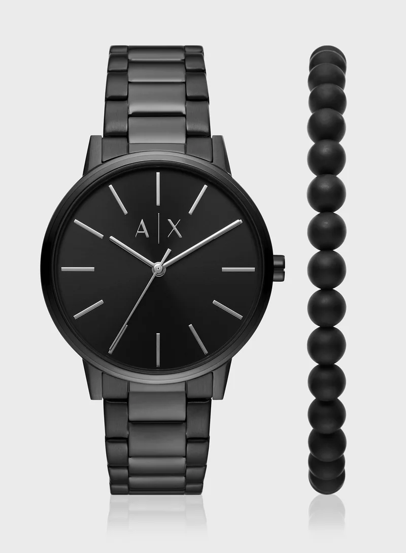 Armani Exchange Ax7137Set Analog Watch And Bracelet Set