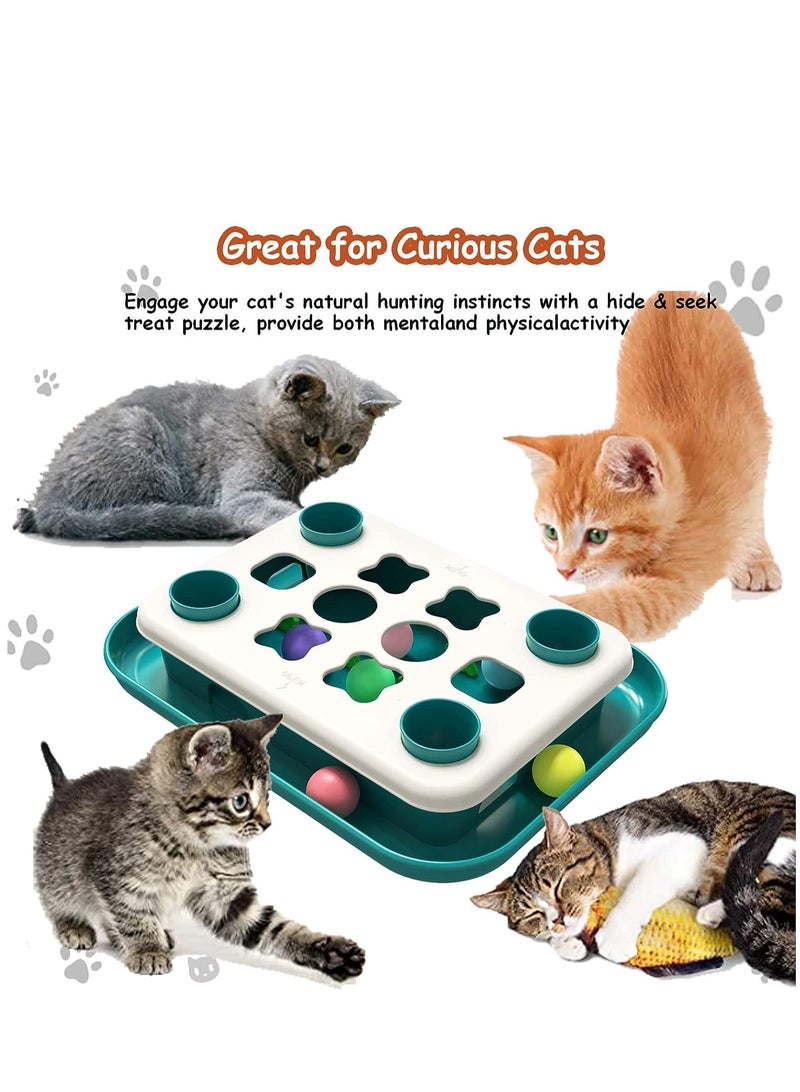 ألعاب القطط التفاعلية ، ألعاب لعب القطط للقطط الداخلية ، ألعاب القطط الرائعة (خضراء) - Image 5