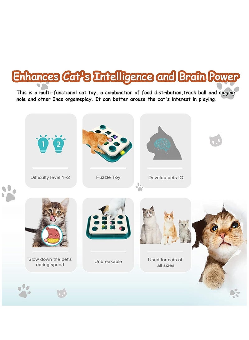 ألعاب القطط التفاعلية ، ألعاب لعب القطط للقطط الداخلية ، ألعاب القطط الرائعة (خضراء) - Image 4