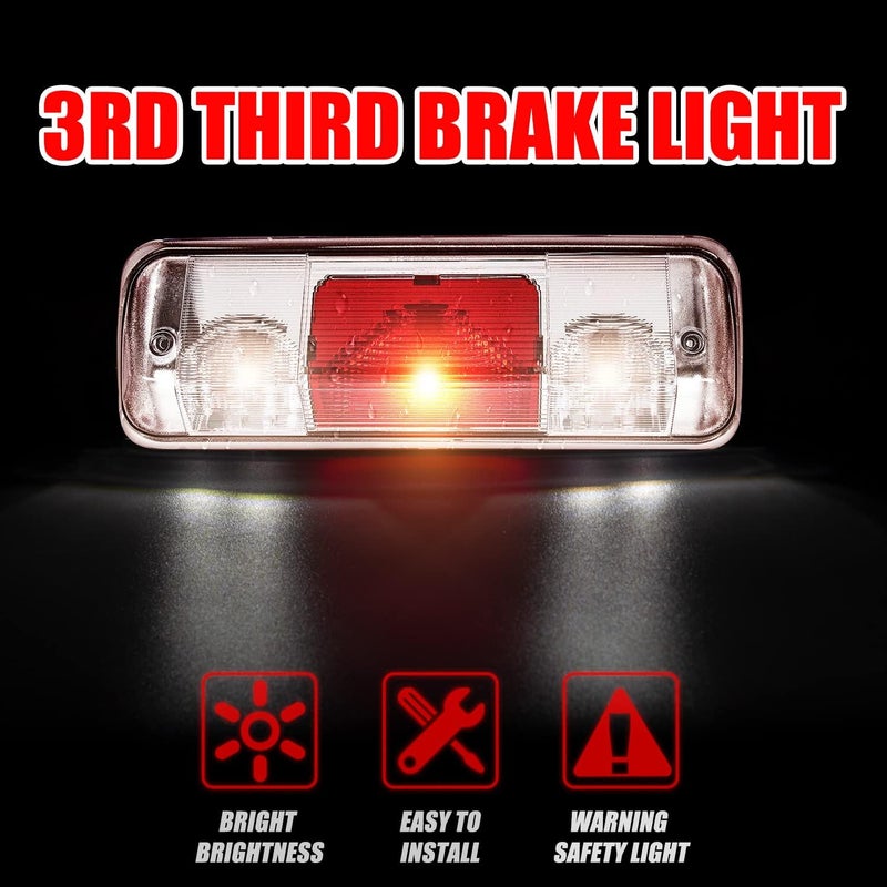 RANSOTO 923-237 F150 Third 3rd Brake Light Compatible with 2004-2008 Ford F-150, 2007-2010 Explorer Sport Trac, 2006-2008 Lincoln Mark LT Brake Lamp Center High Mount Stop Trunk Cargo Rear Light - Image 3