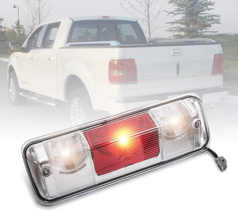 RANSOTO 923-237 F150 Third 3rd Brake Light Compatible with 2004-2008 Ford F-150, 2007-2010 Explorer Sport Trac, 2006-2008 Lincoln Mark LT Brake Lamp Center High Mount Stop Trunk Cargo Rear Light - Image 1