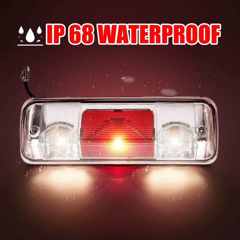 RANSOTO 923-237 F150 Third 3rd Brake Light Compatible with 2004-2008 Ford F-150, 2007-2010 Explorer Sport Trac, 2006-2008 Lincoln Mark LT Brake Lamp Center High Mount Stop Trunk Cargo Rear Light - Image 2