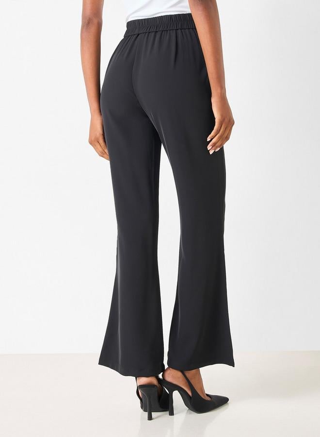 2Xtremz Solid Pants with Elasticated Waistband and Metal Accent - Image 3