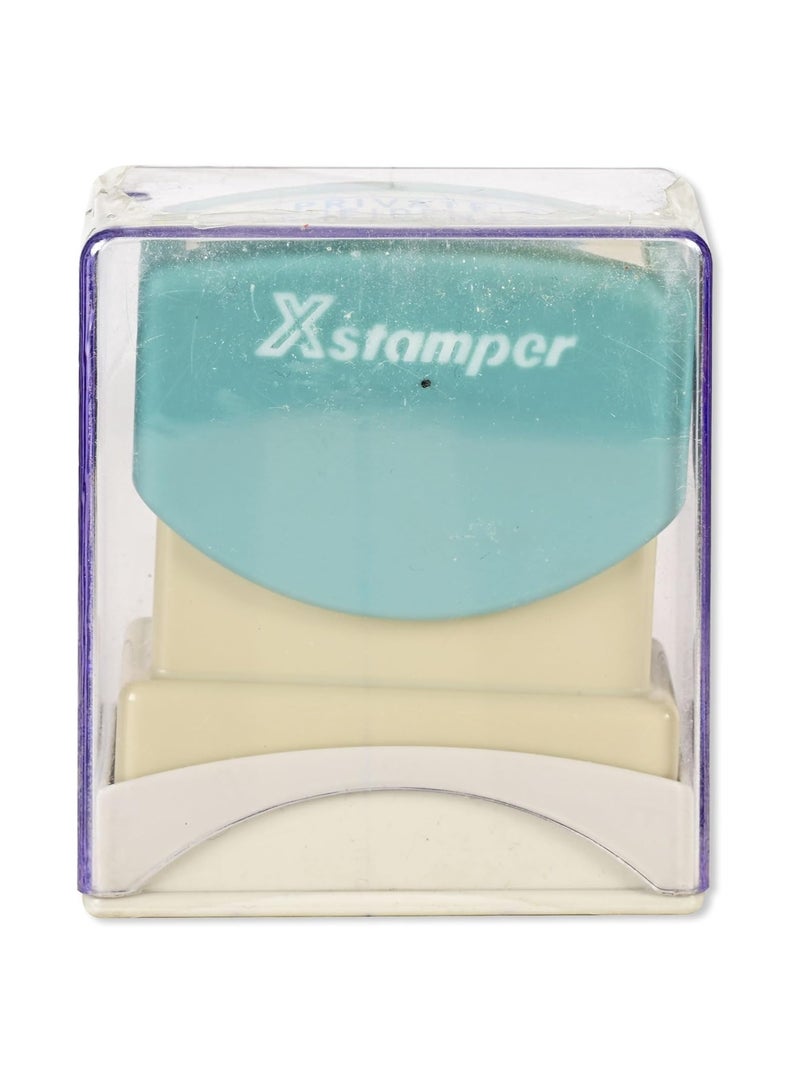 FIS Artline X-Stamper "PRIVATE & CONFIDENTIAL" for Office Business Supplies, Ink Blue - ARXTCXB1324 - Image 2