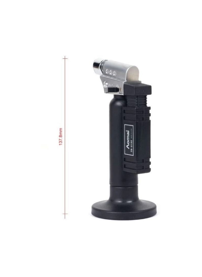 Generic - Aomai ZB-8102 Butane Torch,Kitchen Torch Cooking Torch Creme Brulee Torch, Refillable Adjustable Flame Lighter with Safety Lock for DIY, Creme, Brulee, BBQ and Baking(Butane Gas Not Included) - Image 1