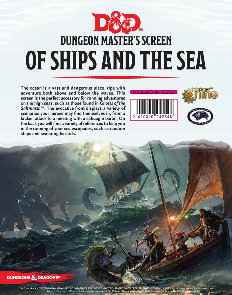 Gale Force Nine Dungeons & Dragons of Ships and The Sea DM Screen - Image 1