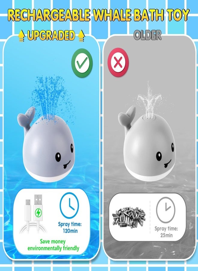 Gigilli Bath Toys for Kids Ages 1-3 or Babies 0-6-12-18 Months, Light Up Whale Sprinkler Bathtub Water Pool Toys for Toddlers 1-3 2-4, Infant Bath Toy for 1 Year Old Boys Girls First Birthday Gifts - Image 3