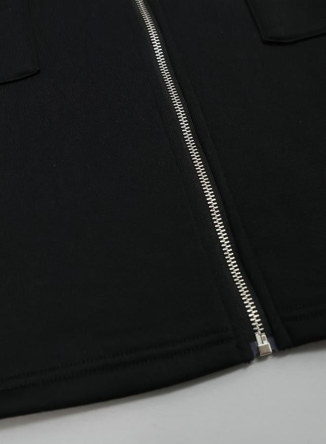 Take Two Women Black Zip Up Hoodie Jacket - Image 5