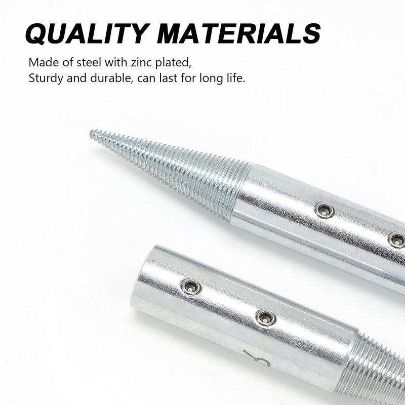 BLSGBUIDING 1/2" Spindle Tapered Threaded Adapter Left & Right Pair Suitable for 3/16"-10/16" Arbor Hole Cloth Polishing Wheel 2 PCS - Image 3