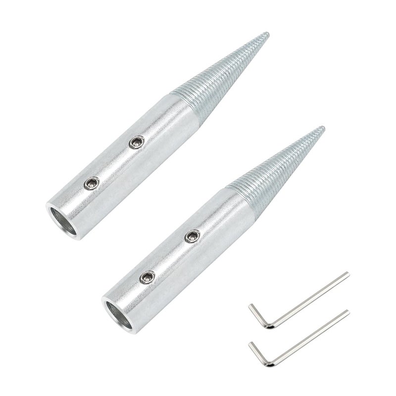 BLSGBUIDING 1/2" Spindle Tapered Threaded Adapter Left & Right Pair Suitable for 3/16"-10/16" Arbor Hole Cloth Polishing Wheel 2 PCS - Image 1
