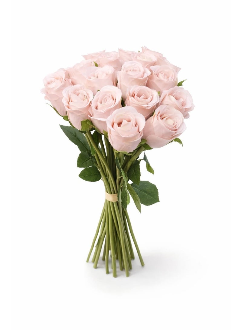 Elegant Artificial Roses Bouquet - Lifelike Silk Flowers for Home Decor, Weddings, and Events - Image 2