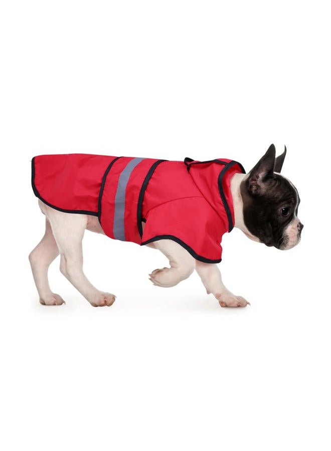 HDE (Small, Red) - Dog Raincoat Hooded Slicker Poncho for Small to X-Large Dogs and Puppies - Image 1
